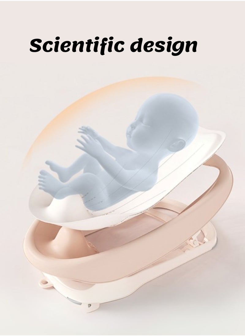 Moms Magic - Baby Bath Rack with Soft TPE Back Support | Locking Feet System for Secure Use | Easy to Dry, Lightweight, Perfect for Bathtubs & Bathrooms - Image 1