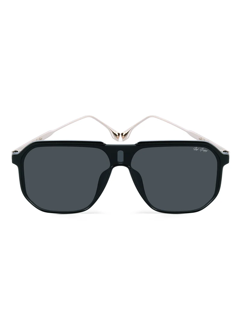 Woggles Red Pappy Aquila Black Aviator Sunglasses