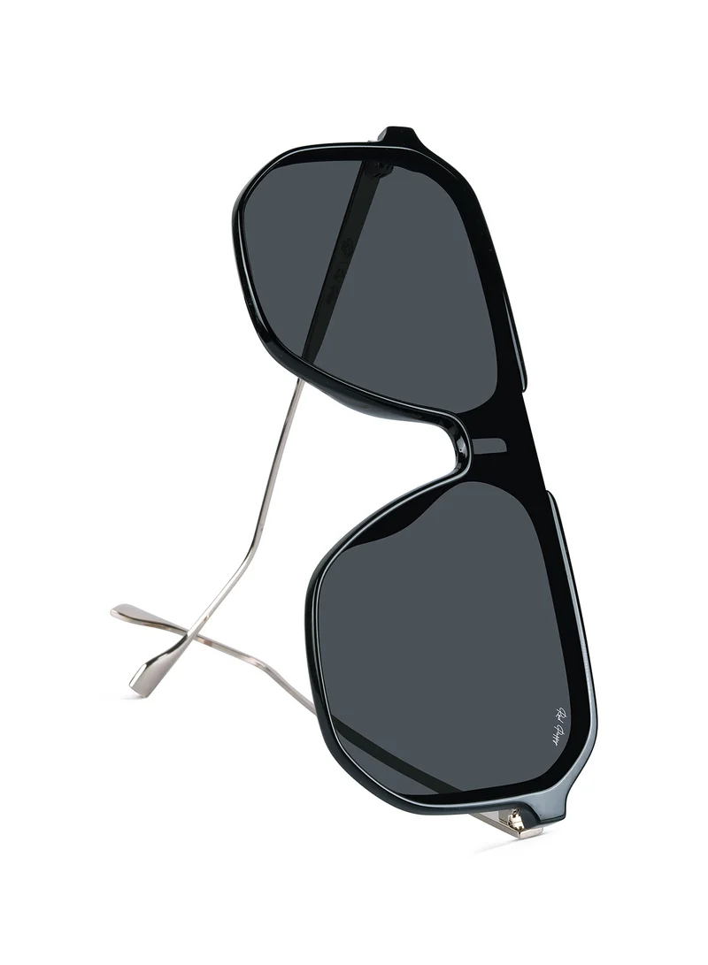 Woggles Red Pappy Aquila Black Aviator Sunglasses