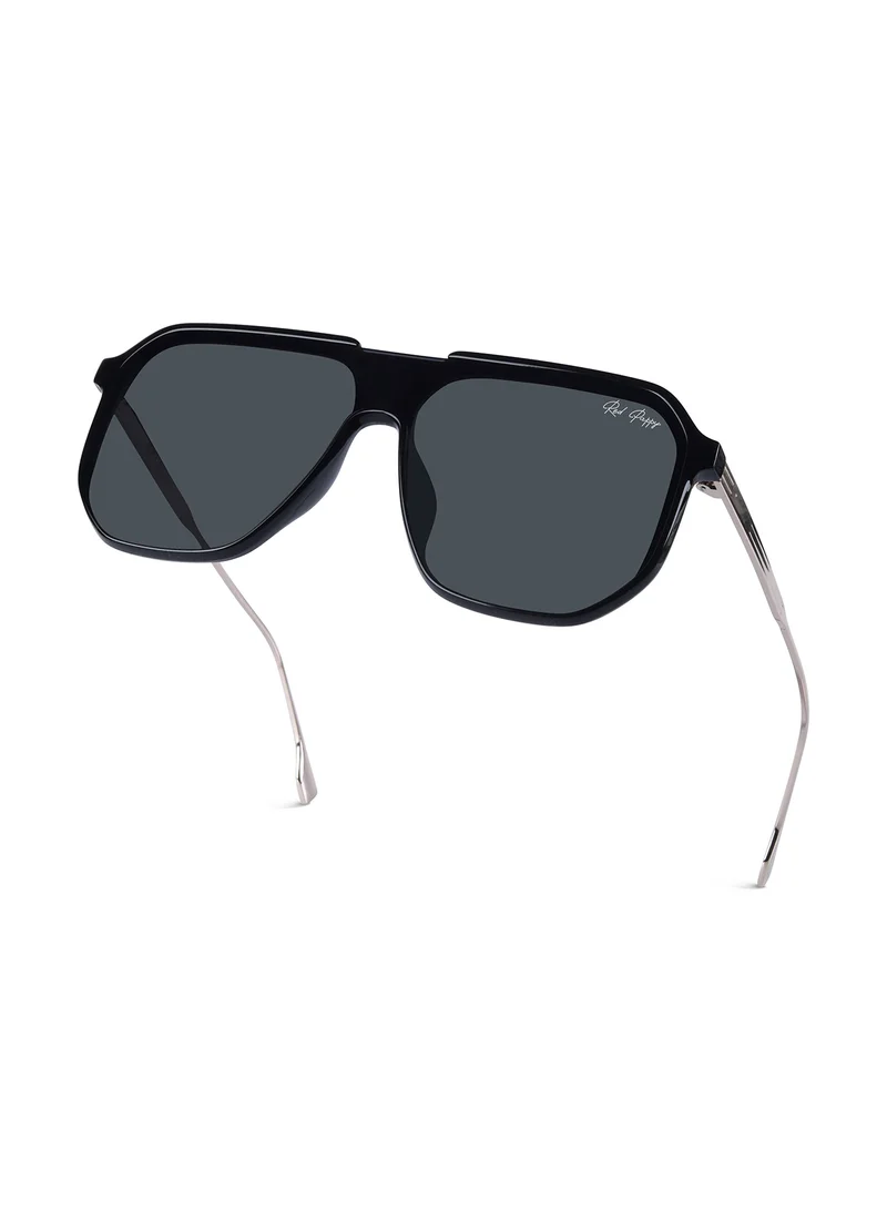 Woggles Red Pappy Aquila Black Aviator Sunglasses