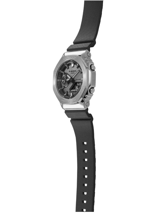 CASIO G-Shock Metal Covered Octagonal Black Resin Band Watch GM-2100  - Image 5
