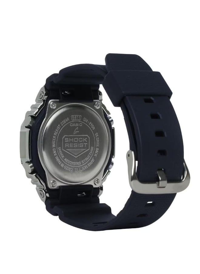 CASIO G-Shock Metal Covered Octagonal Black Resin Band Watch GM-2100  - Image 3