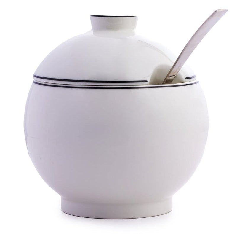 بورلاند وعاء حساء بورلاند سيلويت - حافة سوداء، 1.9 لتر - Image 1