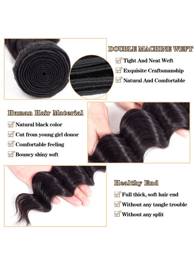 ROYAL IMPRESSION 12A Loose Wave Bundles Human Hair 12 12 12 300G 100% Unprocessed Brazilian Virgin Hair Loose Deep Wave Human Hair Weave Bundles Natural Color - Image 3