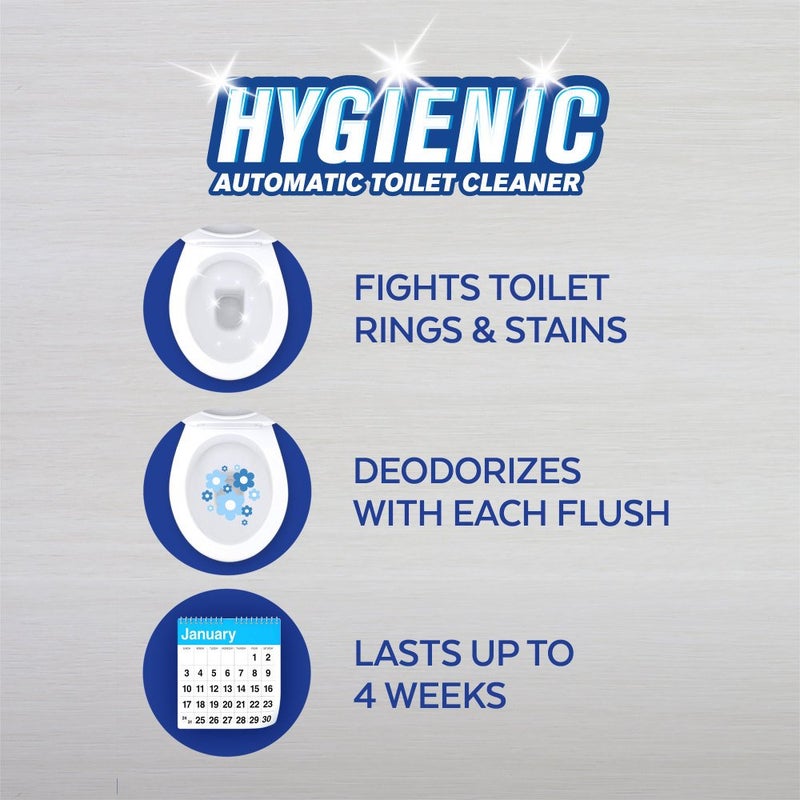 Lysol Hygienic Automatic Toilet Bowl Cleaner, Lemon Breeze, 2ct - Image 3