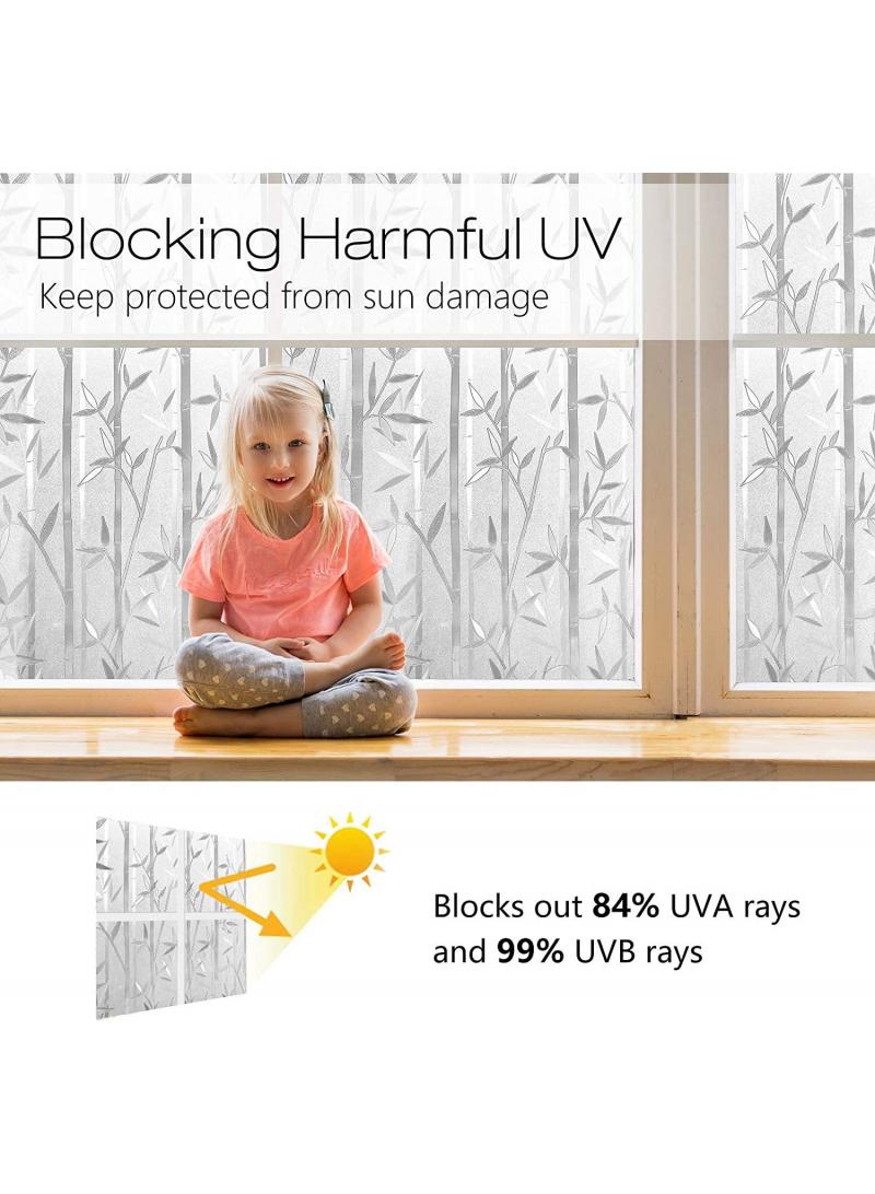 Y&D Window Film Decorative Privacy No Glue Glass Sticker For Door Home House Ofiice Heat Control Anti UV 60 x 200 cm  - Image 3