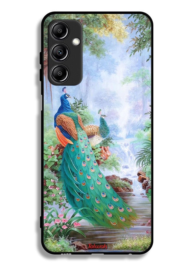 Tolwak Samsung Galaxy A14 5G Protective Case Cover Peacocks - Image 1