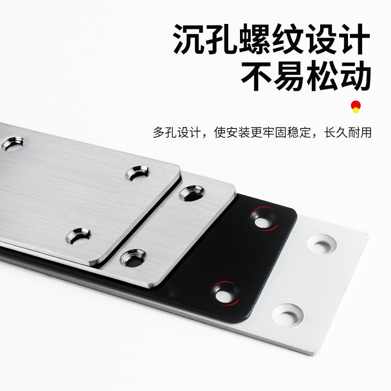 Thickened Stainless Steel Long Angle Bracket 90-Degree Right-Angle Triangle Iron Fastener Reinforcement Furniture Cabinet Connector Angle Bracket - Image 3