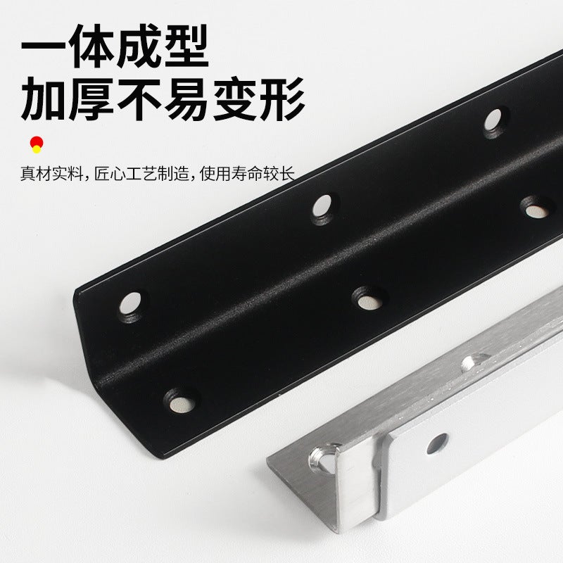 Thickened Stainless Steel Long Angle Bracket 90-Degree Right-Angle Triangle Iron Fastener Reinforcement Furniture Cabinet Connector Angle Bracket - Image 4