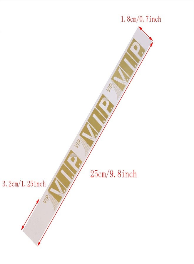 ONLYKXY 120pcs VIP Wristband Party Paper Wrist Straps 3/4" Tear-Resistant Waterproof Disposabl Wristbands for Events (Gold) - Image 2