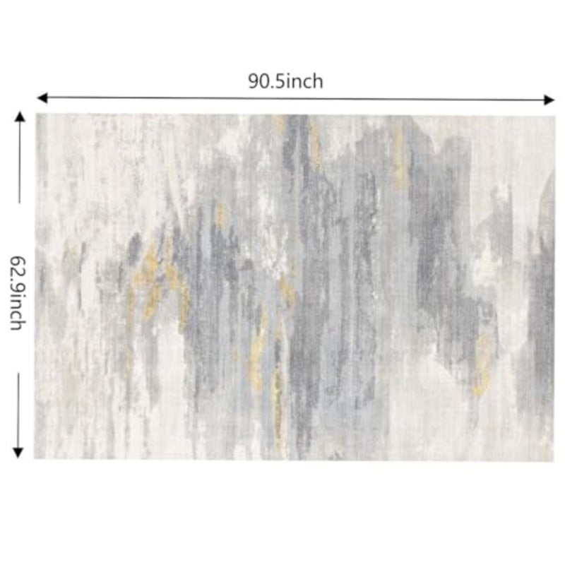Washable Area Rugs, Anti-Slip Backing Abstract Modern Rug, Soft Large Living Room Carpet Stain Resistant Rugs for Living Room, Bedroom, Kitchen 160×230cm - Image 2
