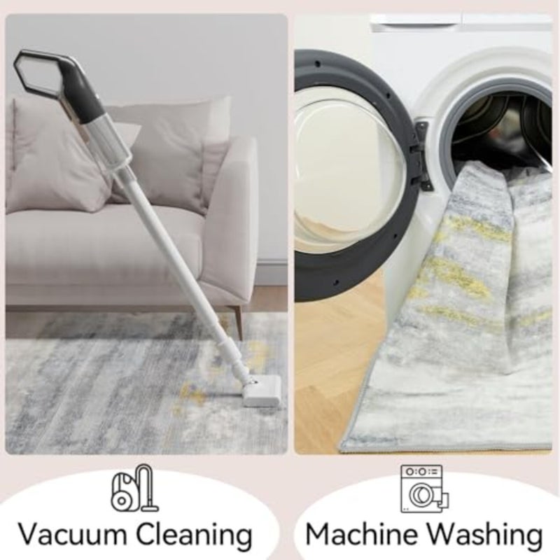 Washable Area Rugs, Anti-Slip Backing Abstract Modern Rug, Soft Large Living Room Carpet Stain Resistant Rugs for Living Room, Bedroom, Kitchen 160×230cm - Image 5