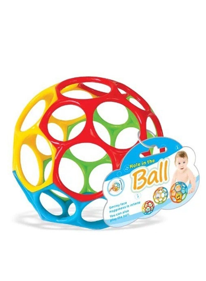 Children's Teething Rattle, Grasp Ball, Grip Training Ball, Baby Toy, Soft Rubber Ball (No Bell, Model 3101)  - Image 1