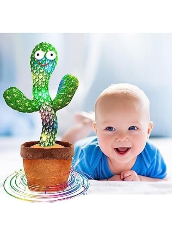 TOY GARDEN Intelligent Talking Tom Cat with Recording, Music, Story & Touch Functionality, Wonderful Voice with Stories & Songs Electronic Dancing Cactus Toys, Talking, Wriggle & Singing, Recording & Repeat What You Say & Interactive Toys,Best Gift for Your Baby or Kids  - Image 5