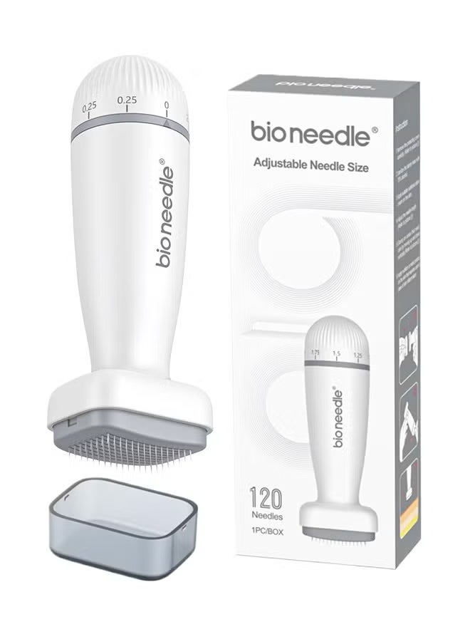 bio needle - Adjustable Dermal Stamp Microneedle Stamp Microneedle Skin Pen 0.25mm for Face Scalp Beard Body - Image 1