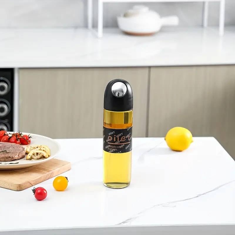 TERXA Automatic Opening Closing Oil Bottle Bottle for Olive OilVinegarSOYA Sauce CookingBakingGrillingPouring Tool Accessories Kitchen Storage Container Pack of 1Multicolor