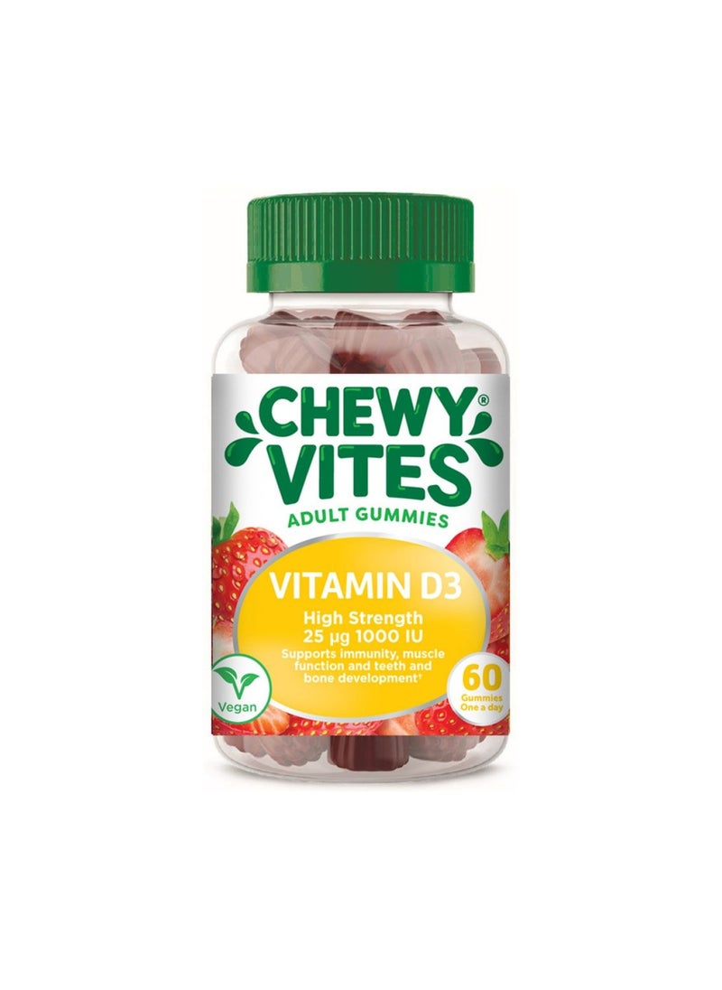 CHEWY VITES Vites Adults Vitamin D3 1000 Iu Extra Strength Gummies  - Image 1