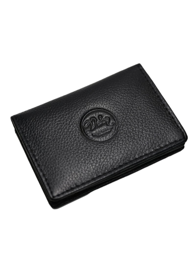VALY - Men Casual Black Leather Wallet Classic Bifold Wallet for Men | Genuine Leather Material | Holds Credit/Debit/ATM Cards | Slim & Easy to Fit Handcrafted Money Purse - Image 1