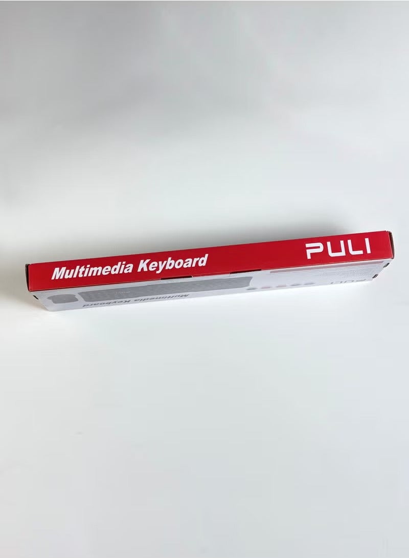 بولي مجموعة لوحة مفاتيح وماوس لاسلكية للوسائط المتعددة من Puli CM-8113 للكمبيوتر الشخصي والكمبيوتر المحمول - أسود - Image 2
