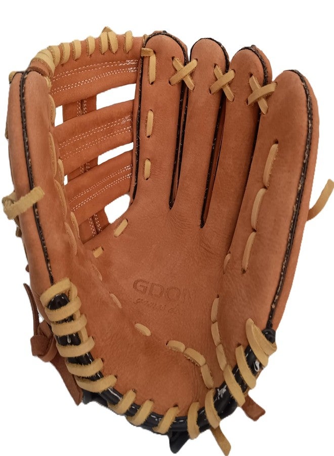 GDON Softball and Baseball Brown Left Hand Glove - Image 1