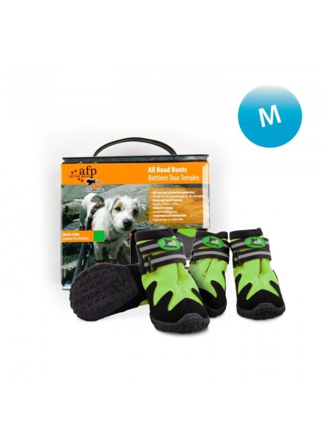all for paws Outdoor Dog Shoes Green M - Image 1
