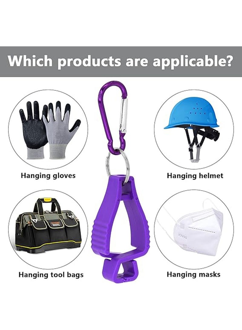 Generic 6 Pack Glove Clips for Work Glove Holders,Glove Belt Clip With Metal Carabiners,Easy to Wear Glove Clip, Tools, & Towel Holder, Ideal for Men Safety Construction Worker Guard Labor - Image 5