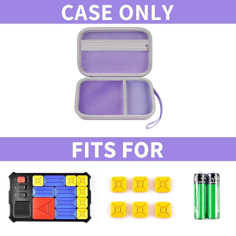 casmilee Case Compatible with Giiker Super Slide Brain Games  Brain Teaser Puzzles Organizer Storage Bag  Flow Slider Puzzle Game Holder (Purple) - Image 2