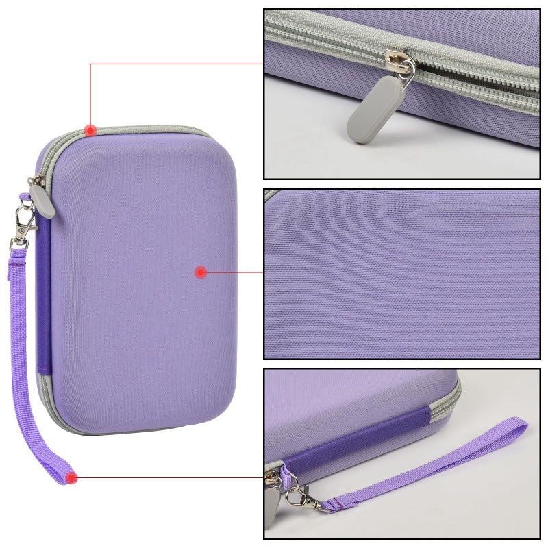casmilee Case Compatible with Giiker Super Slide Brain Games  Brain Teaser Puzzles Organizer Storage Bag  Flow Slider Puzzle Game Holder (Purple) - Image 5