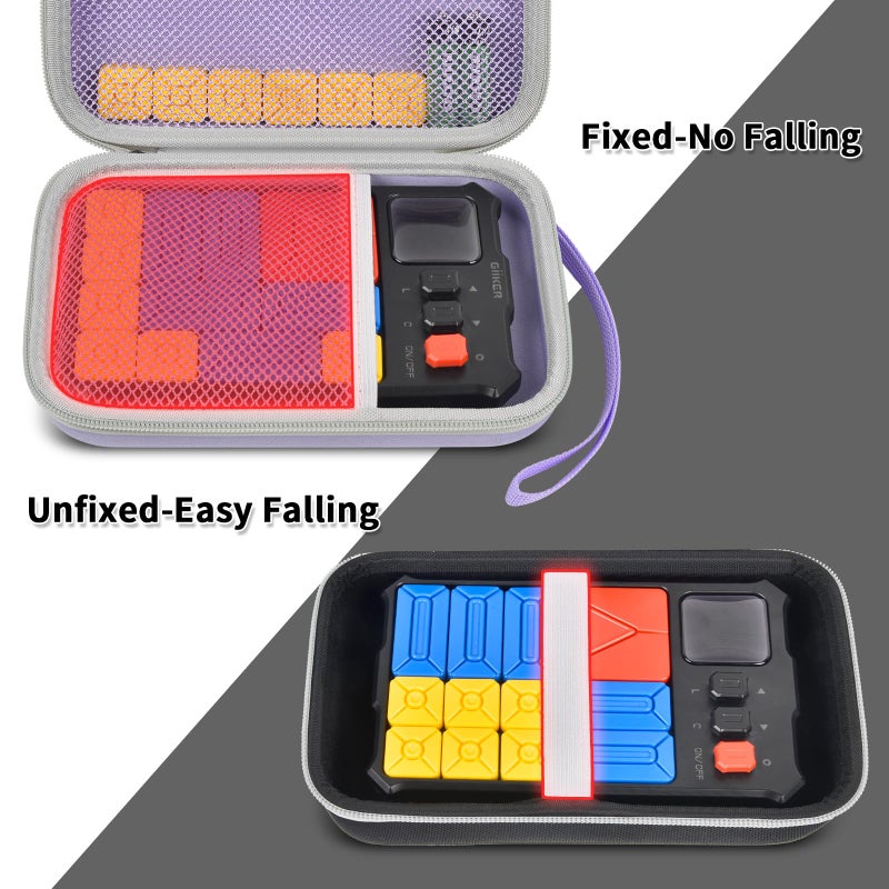 casmilee Case Compatible with Giiker Super Slide Brain Games  Brain Teaser Puzzles Organizer Storage Bag  Flow Slider Puzzle Game Holder (Purple) - Image 3