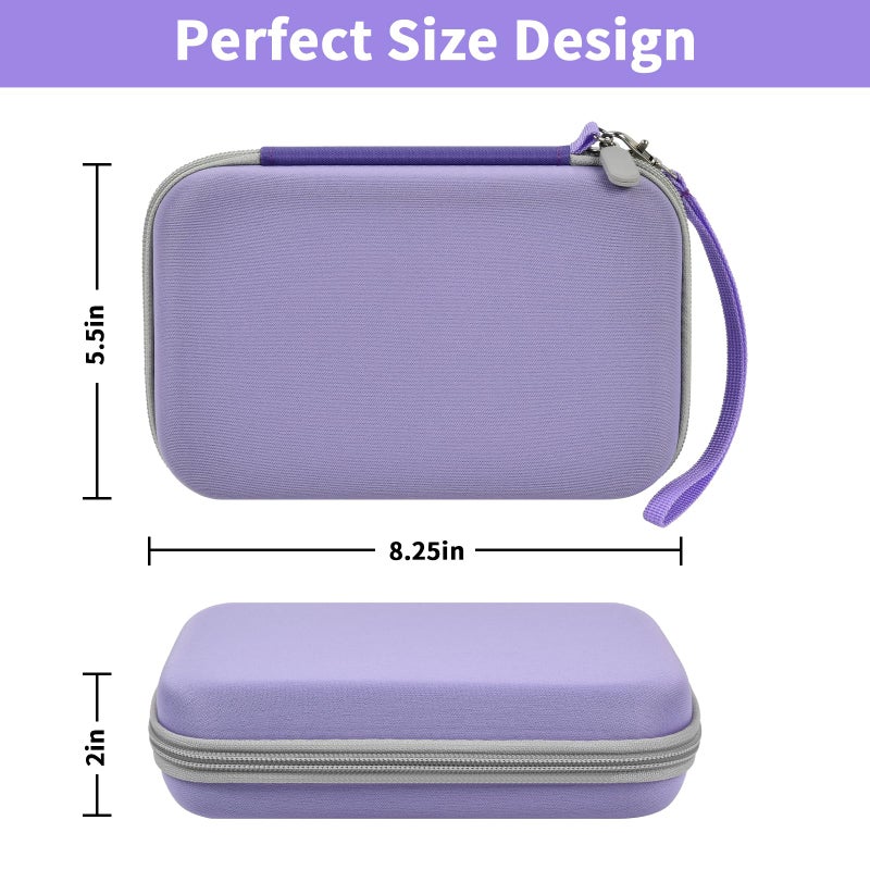 casmilee Case Compatible with Giiker Super Slide Brain Games  Brain Teaser Puzzles Organizer Storage Bag  Flow Slider Puzzle Game Holder (Purple) - Image 4