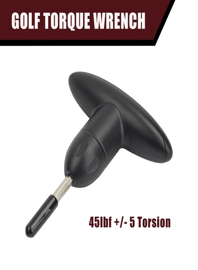 Amviner Golf Torque Wrench Driver Tool for Driver Clubs and Fairway Hybrids, Universal Adjustment Golf Tool, 45lbf Black - Image 2