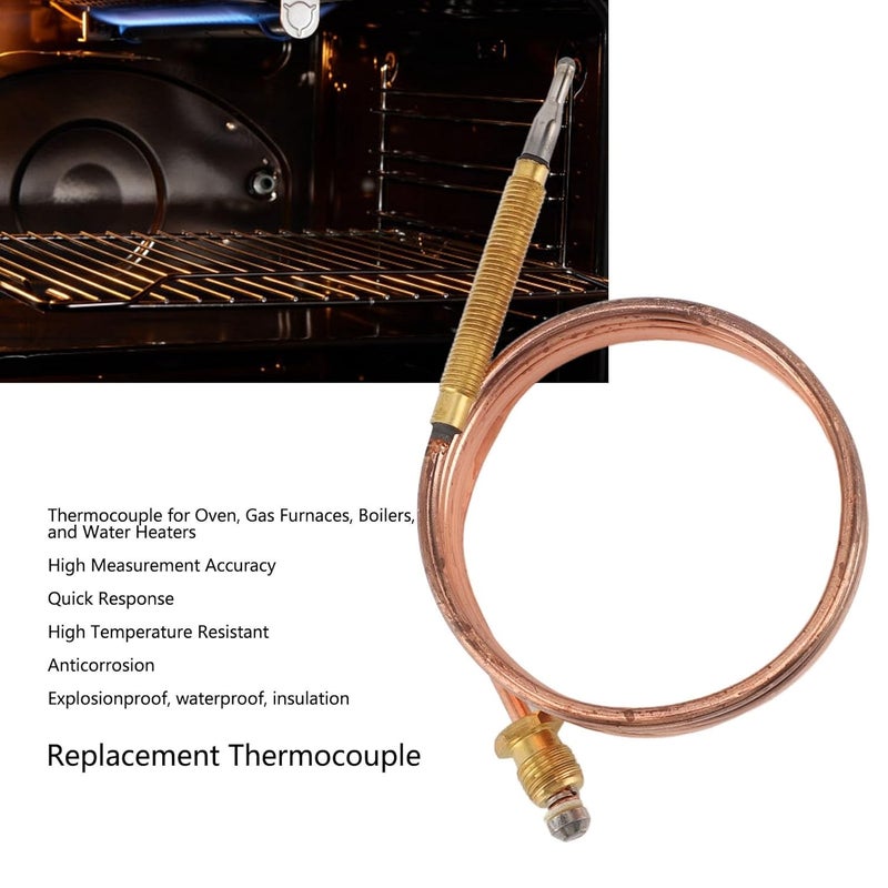 Global standard processed material CCYLEZ Replacement Thermocouple, Anticorrosion Accurate Quick Response Boiler Thermocouple for Oven (900mm) KSA market compliant quality - Image 2