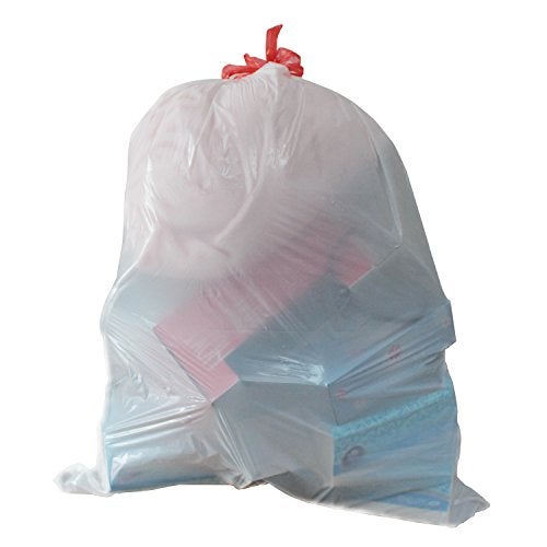 Orino Ultra Strong Garbage Bags 8 Gallon Trash Can Liners for Kitchen and Office Unscented White Drawstring Trash Bags, 60 Count 0.74 mil 22" x 24" - Image 4