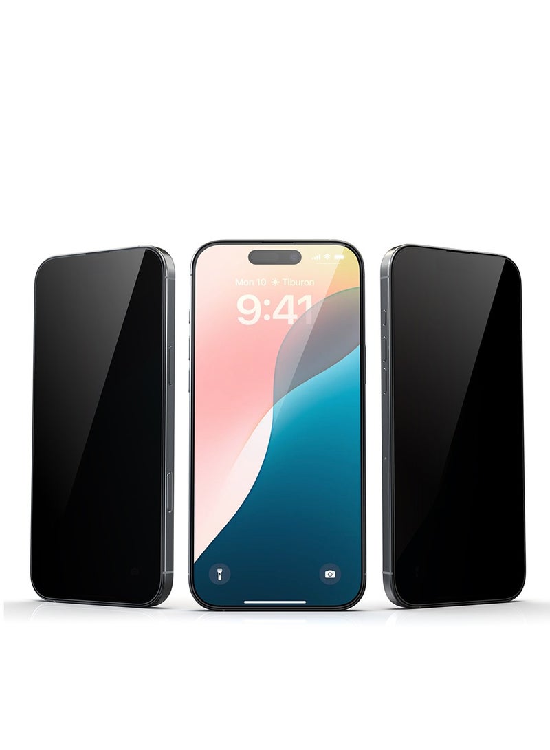 ديفيا حماية شاشة  ايفون 16برو ماكس لقافه  من ديفيا يضمن لك حماية الشاشة من الخدوش والصدمات مع الحفاظ على الخصوصية ذات الحافة الناعمة والزجاج المقسّى مرتين - Image 1
