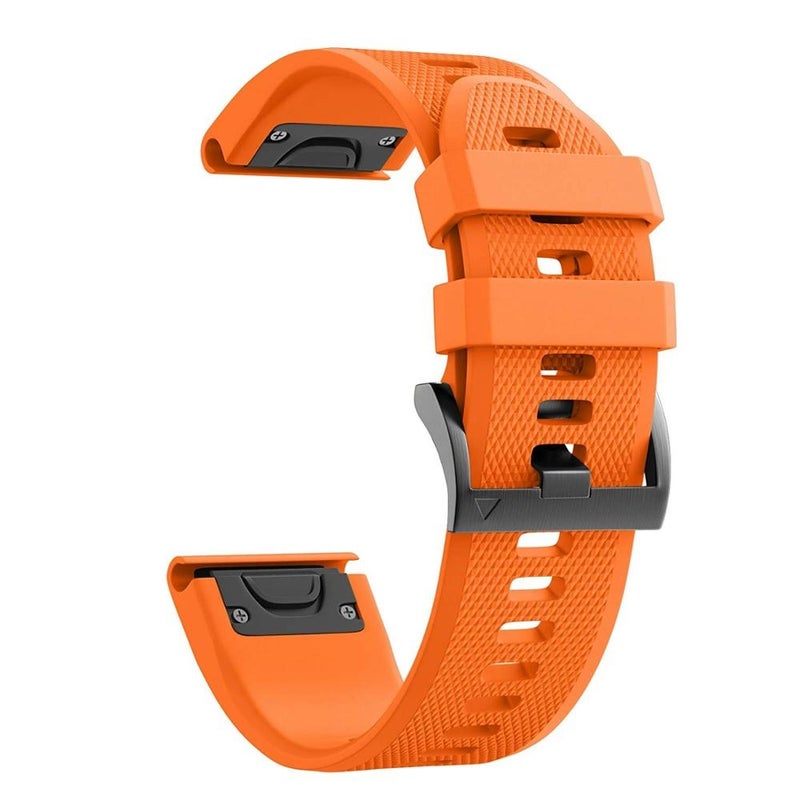 S-TOP For Garmin epix 22mm Silicone Watch Band(Orange) - Image 1
