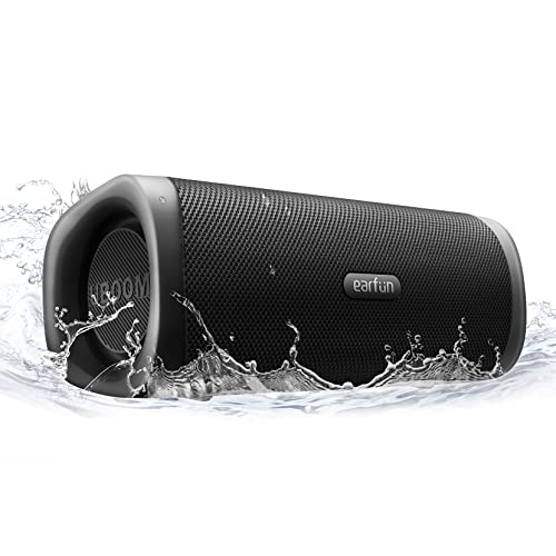 EarFun UBOOM L Bluetooth Speaker, Portable Speaker 28W Loud Stereo Sound, Rich Bass, IP67 Waterproof & Dustproof, Dual Pairing, Built-in Mic, Low Latency, Wireless Speakers for Party, Indoor & Outdoor - Image 1