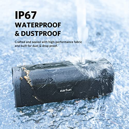 EarFun UBOOM L Bluetooth Speaker, Portable Speaker 28W Loud Stereo Sound, Rich Bass, IP67 Waterproof & Dustproof, Dual Pairing, Built-in Mic, Low Latency, Wireless Speakers for Party, Indoor & Outdoor - Image 5