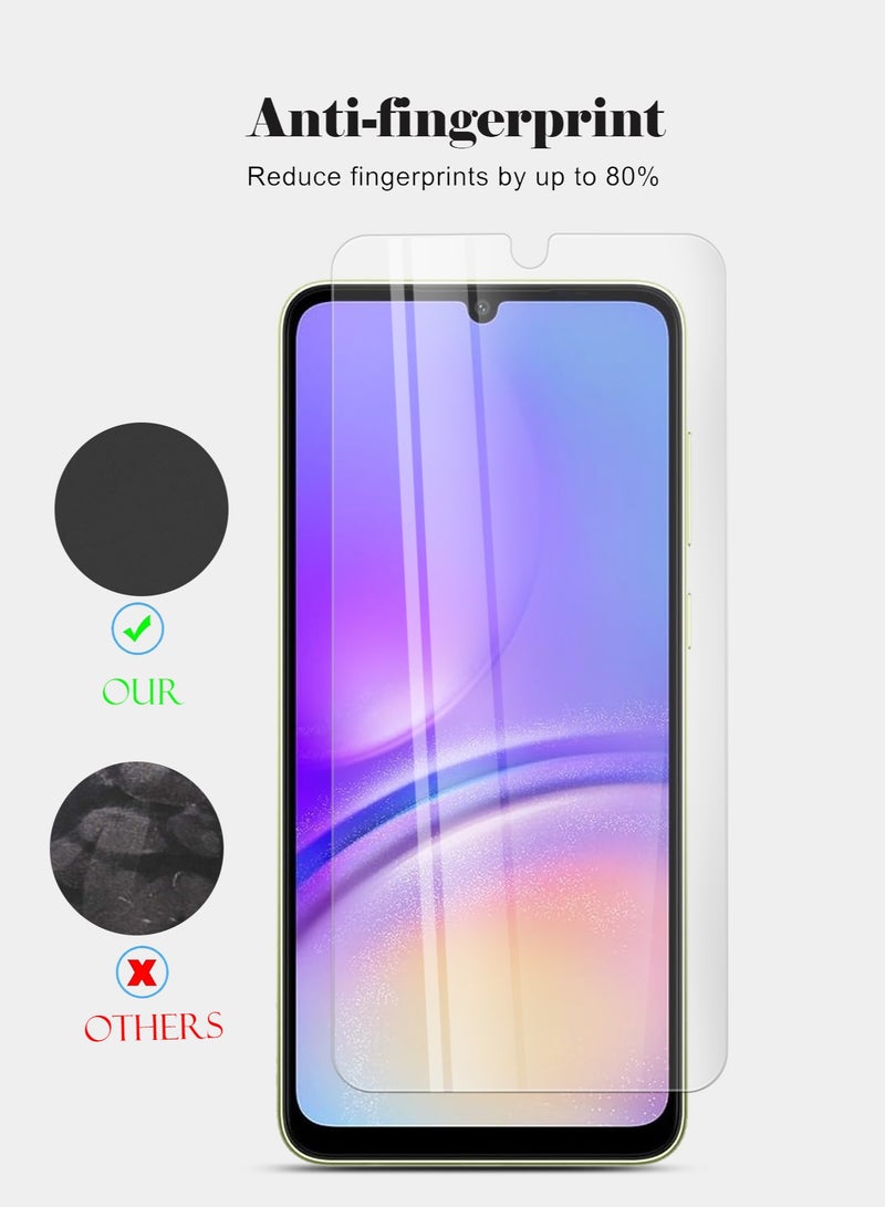 Techie HD Tempered Glass Screen Protector for Samsung Galaxy A05 - Anti Reflection Anti Bubbles 9H Hardness 0.33 mm Rounded Edges Easy Installation - Image 2