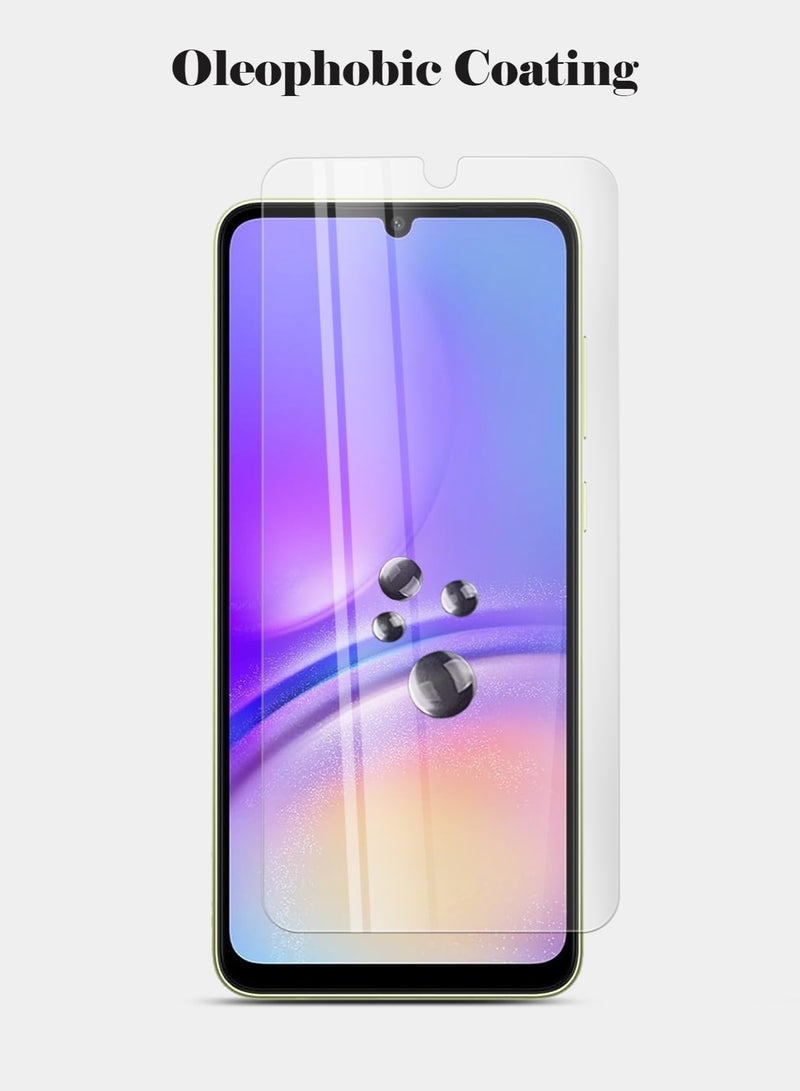 Techie HD Tempered Glass Screen Protector for Samsung Galaxy A05 - Anti Reflection Anti Bubbles 9H Hardness 0.33 mm Rounded Edges Easy Installation - Image 3