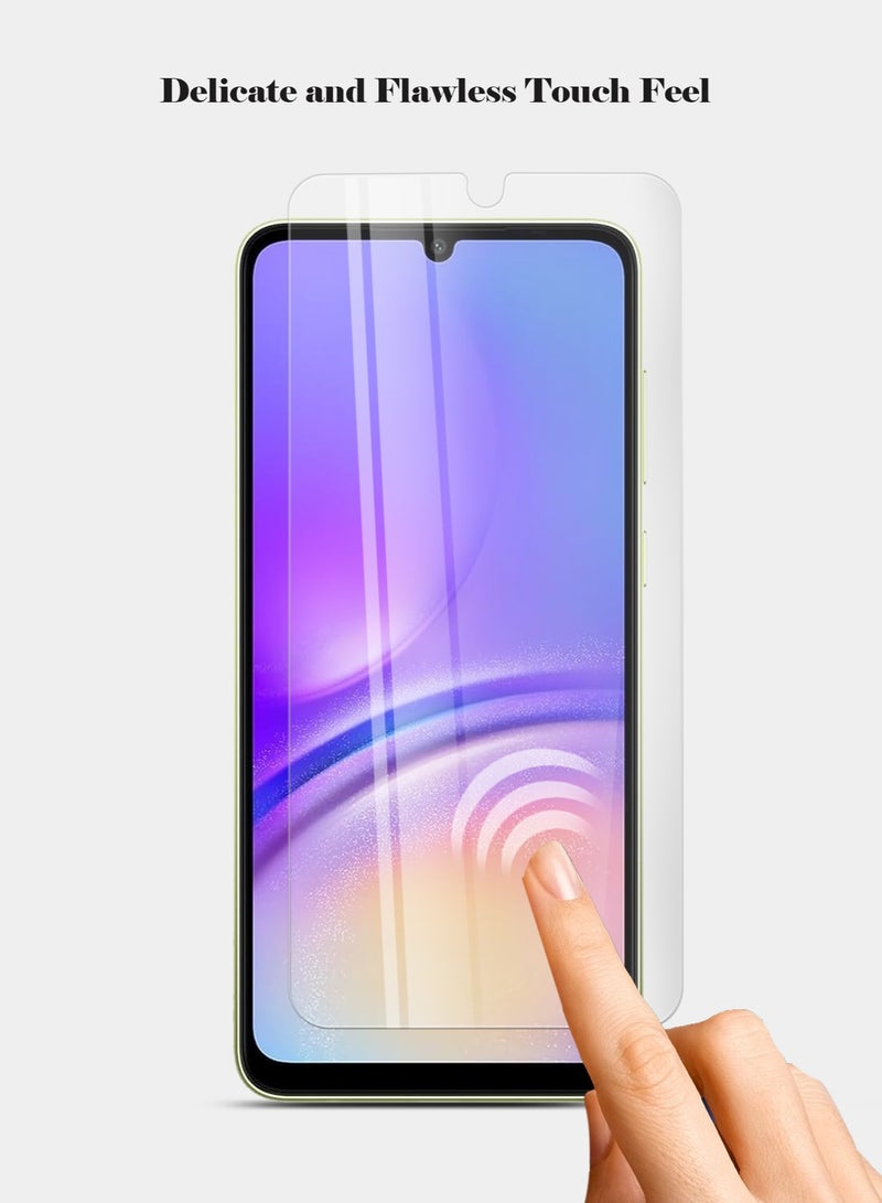 Techie HD Tempered Glass Screen Protector for Samsung Galaxy A05 - Anti Reflection Anti Bubbles 9H Hardness 0.33 mm Rounded Edges Easy Installation - Image 4