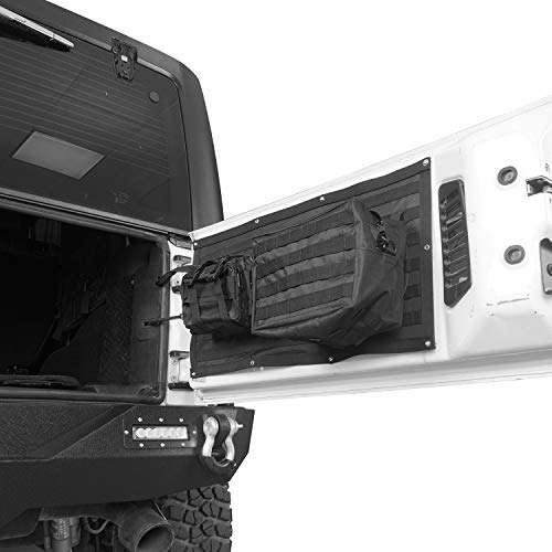 Hooke Road Wrangler Tailgate Storage Bags Back Door Cargo Organizer Kit for 2007-2018 Jeep JK Wrangler & Unlimited - Image 3