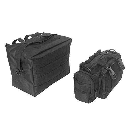 Hooke Road Wrangler Tailgate Storage Bags Back Door Cargo Organizer Kit for 2007-2018 Jeep JK Wrangler & Unlimited - Image 5