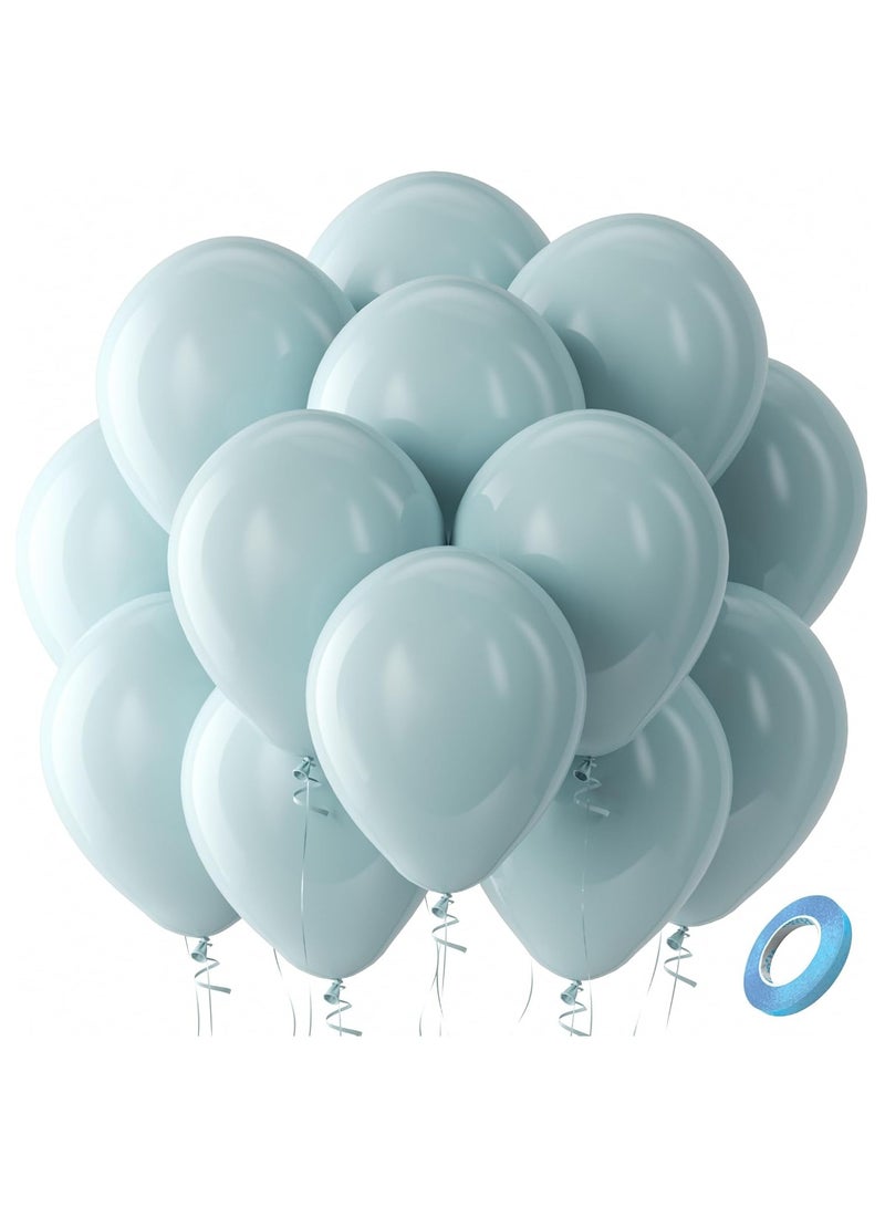 STARTEX 100 Pack 12 inch Round Helium Slate Blue Matte Blue Balloons Wedding Birthday Party Decorations - Image 1