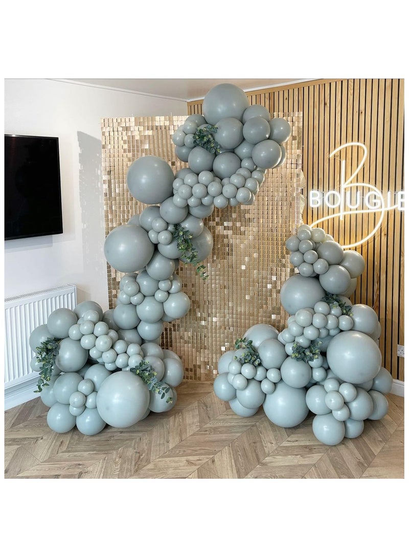 STARTEX 100 Pack 12 inch Round Helium Slate Blue Matte Blue Balloons Wedding Birthday Party Decorations - Image 3