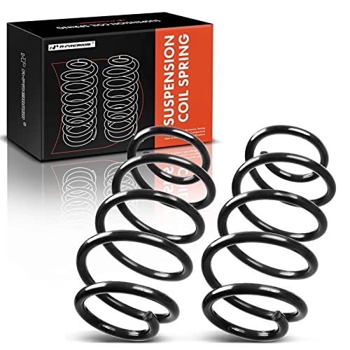 A-Premium 2Pcs Rear Suspension Coil Spring Set Compatible with Jeep Grand Cherokee 2005 2006 2007 2008 2009 3.0L 3.7L 4.7L, Driver and Passenger Side, Replace# 52089249AC, 52089818AD - Image 1