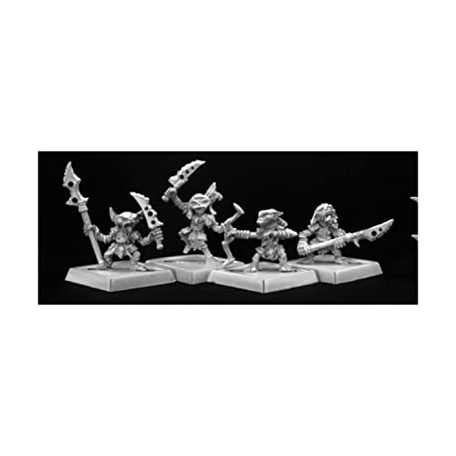 Reaper Goblin Warriors 4 Pathfinder Series Miniatures - Image 1