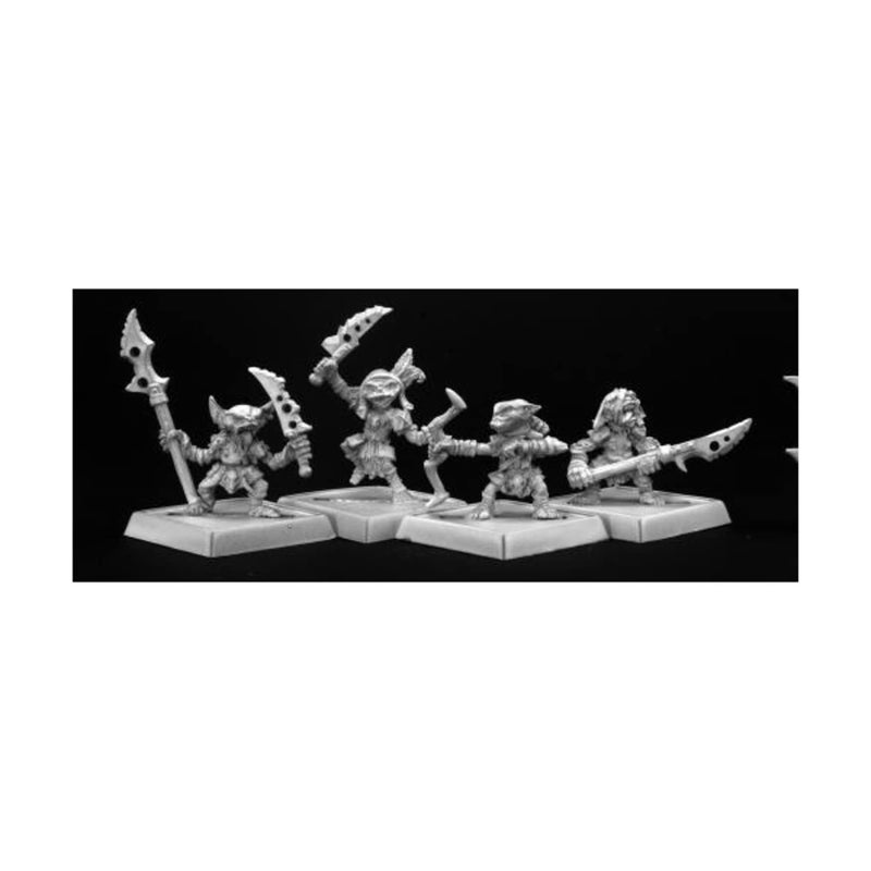 Reaper Goblin Warriors 4 Pathfinder Series Miniatures - Image 3