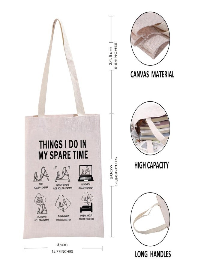 G2TUP Theme Park Lover Gift Ride Roller Coaster Tote Bag Roller Coaster Lover Handbag Theme Park Souvenir Gift (Ride Roller Coaster TB) - Image 3