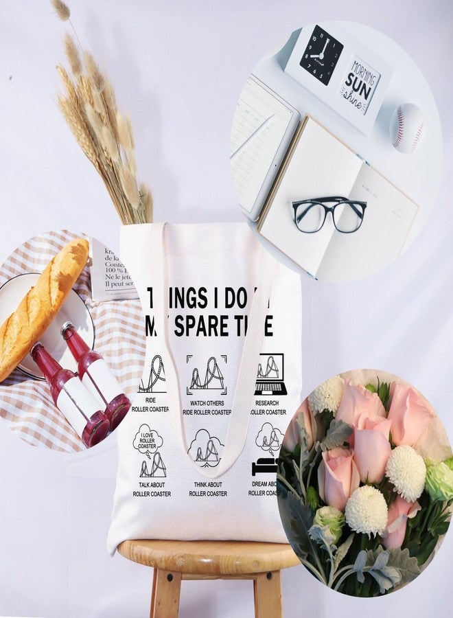 G2TUP Theme Park Lover Gift Ride Roller Coaster Tote Bag Roller Coaster Lover Handbag Theme Park Souvenir Gift (Ride Roller Coaster TB) - Image 5
