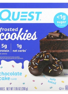 QUEST NUTRITION Frosted Cookies Chocolate Cake 8 Cookies 0.88 oz (25 g) Each 